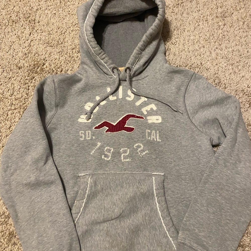Hollister Gray Hoodie Sweatshirt
